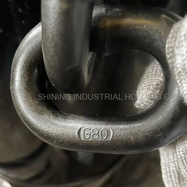 Grade 80 chain, 3/4 inch, working load limit 28300 LBS