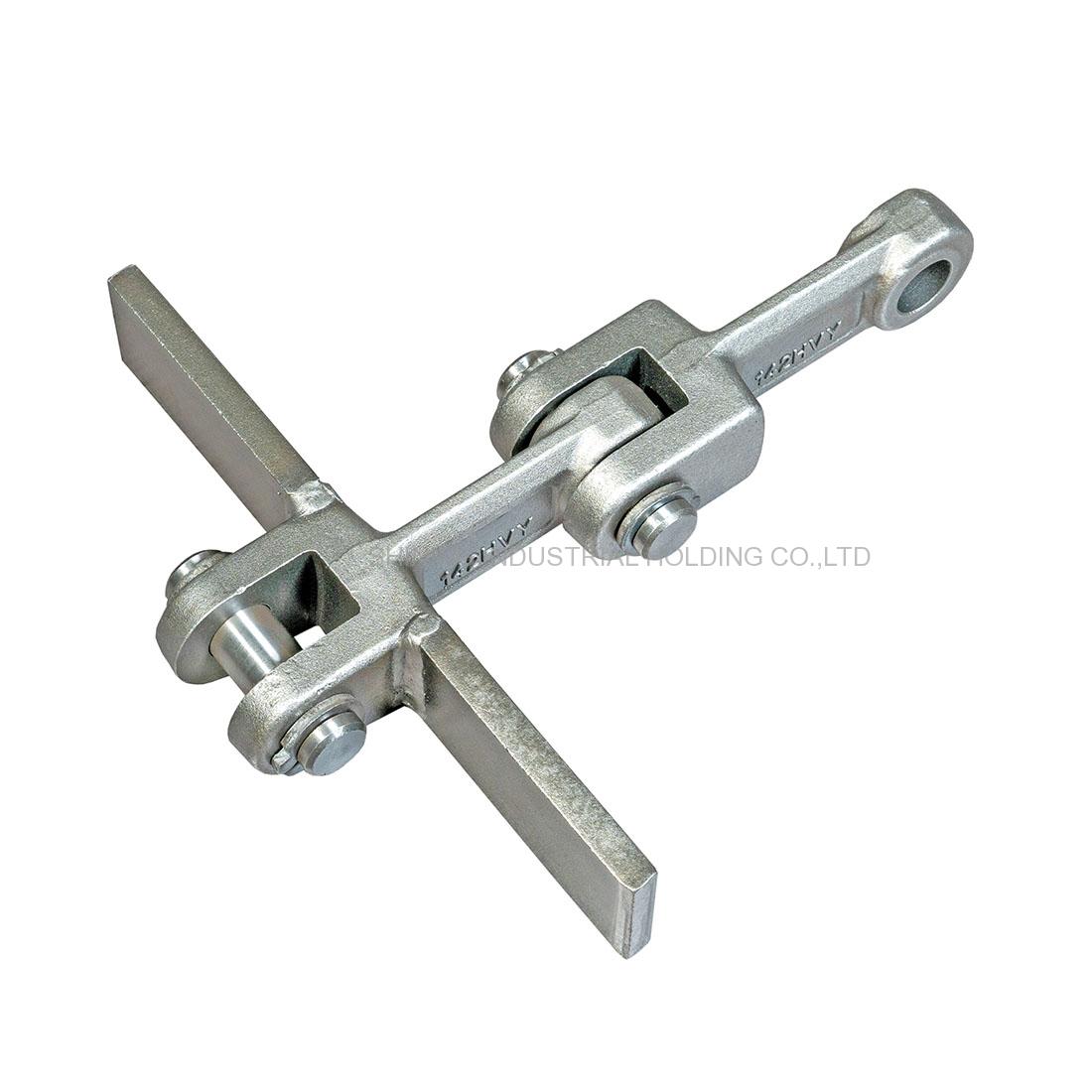P=142mm Forged link chain with flight