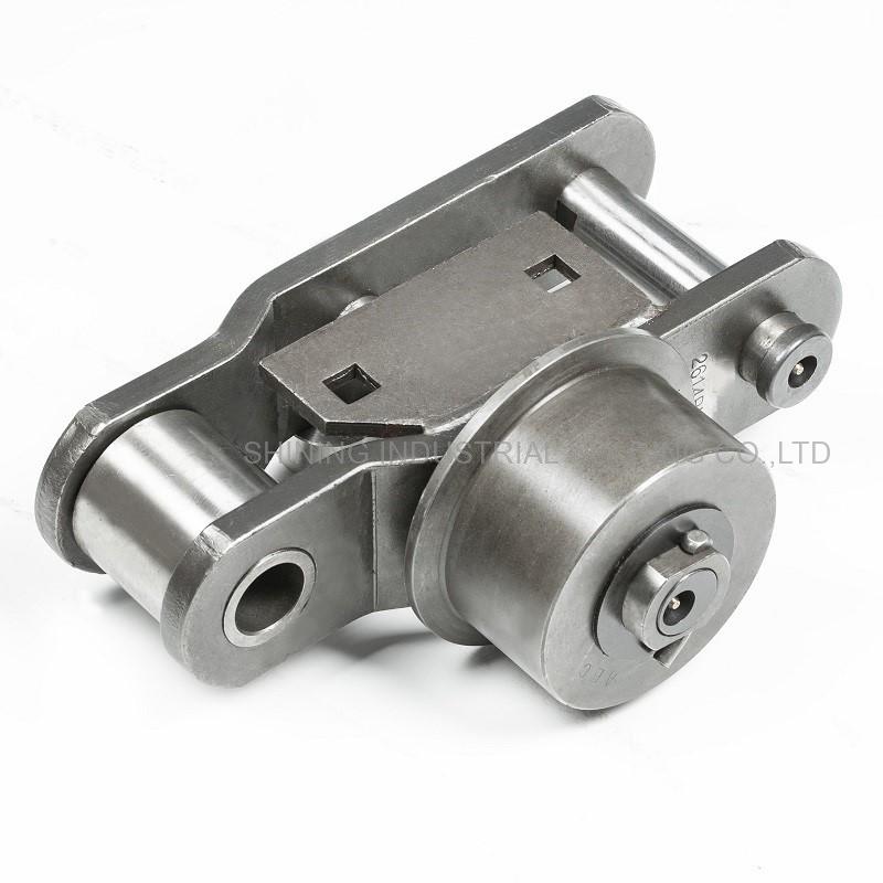 Şeker kamışı için 2614 COBRA serisi ana taşıyıcı konveyör zincirlerinin görüntüsü.