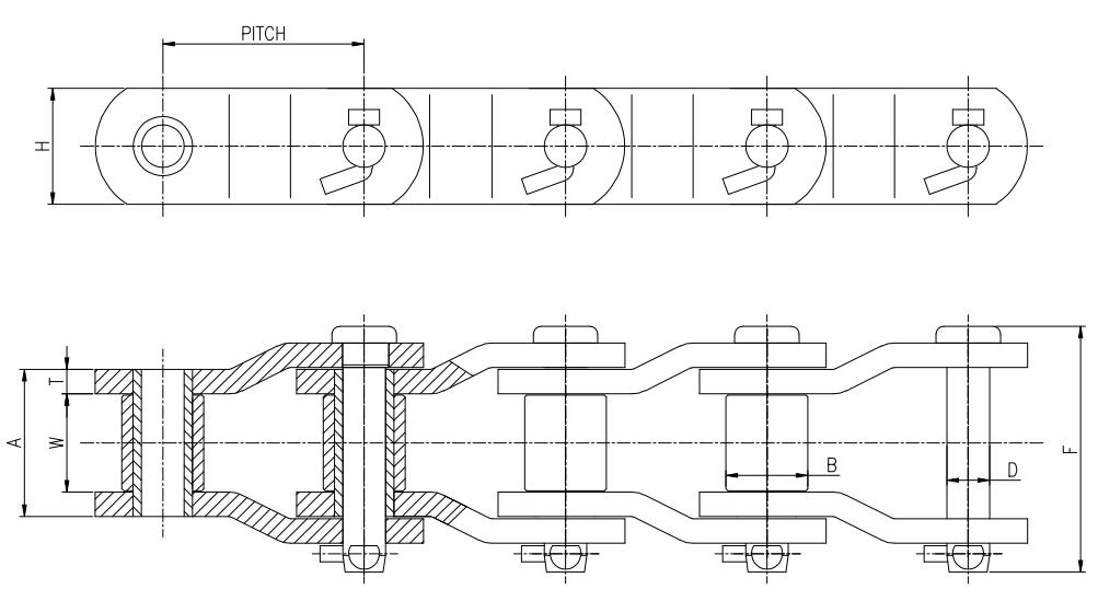 5035 Heavy duty bending chain for sale