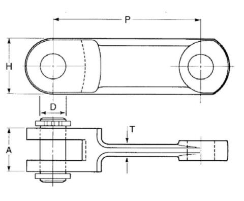 P=142mm Forged link chain
